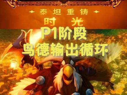 魔兽世界时光服鸟德P1阶段输出手法 #魔兽世界时光服上线