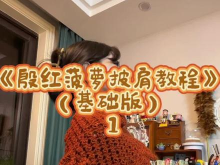 第一次录教程!不懂可问!!
#手工编织零基础教学 #编织 #钩织披肩 #编织教学