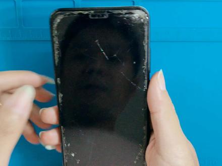 华为荣耀8x更换屏幕总成和电池,满血复活 #