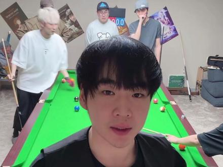喜人第二届台球🎱大赛 雷子开球#喜人