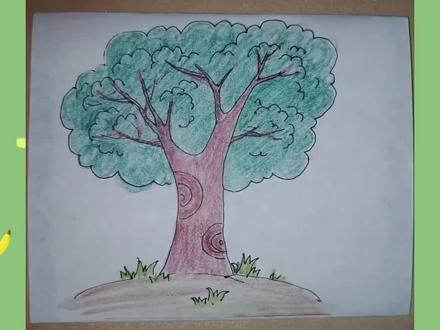 #创作灵感 分享大树的简笔画法,教你画好看的树