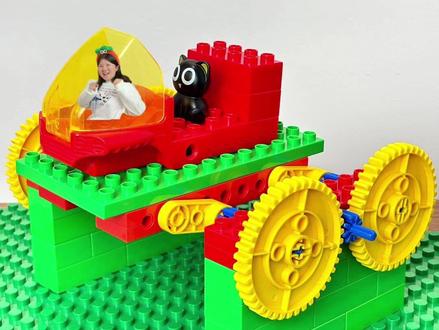 小小人的摇摇车 #积木 #儿童 #创意 #益智