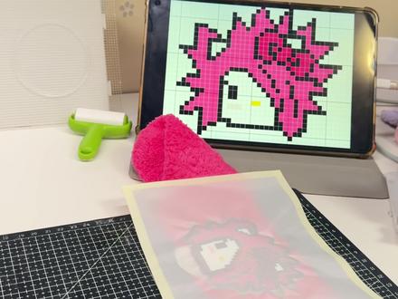 好萌#拼豆 #袜子拼豆 #无孔拼豆 #手作diy #原创 参考|借鉴|使用|请@我