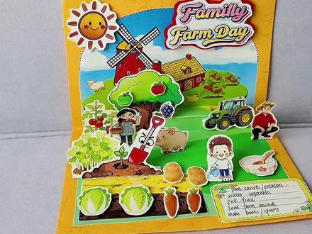 家庭农场日 制作教程分享来啦~ #家庭农场日 #家庭农场 #农场 #farmday #英语手抄报