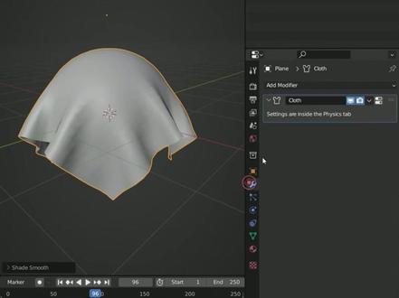 布料模拟基本用法#blender教程 #3d设计