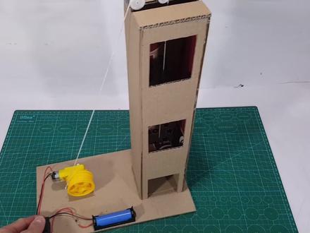 电梯是什么原理?打造一台电梯模型,一目了然#电梯 #模型