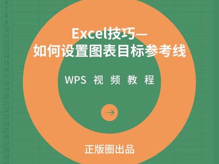 Excel技巧:如何设置图表目标参考线?#excel技巧 #办公技巧
