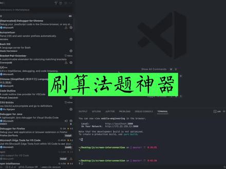 程序员刷算法题的必备神器:非常实用的VSCode插件#代码 #前端 #程序员 #干货分享 #程序猿日常