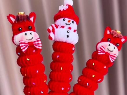 年味满满的~扭扭棒冰糖葫芦教程来啦❗️#扭扭棒手工 #糖葫芦#教程 #新年手工 #手工diy