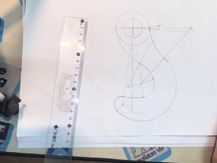 吊钩的画法 机械制图#工程制图画法几何#大学生