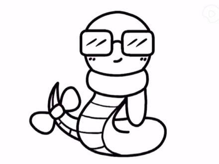 可爱的眼镜蛇#简笔画 #创意简笔画 #简笔画教程 #灵魂画师 #可爱简笔画 #儿童简笔画 @DOU+小助手