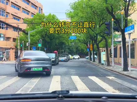 转弯让直行才是处罚最严重的违章 #转弯不让直行 #交通违法