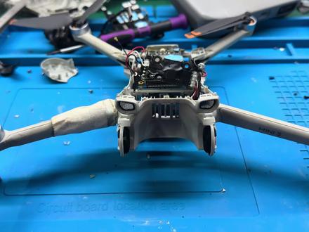 接修一台大疆mini3炸机维修更换前机臂和云台y电机#无人机维修