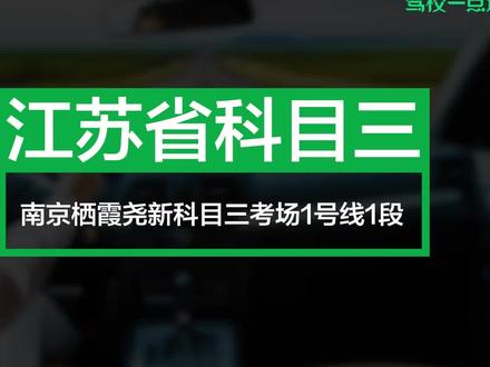 南京栖霞尧新科目三1号线1段#驾驶技巧 #考驾照 #第一视角