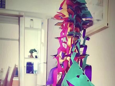 贵妃旗教程来了#剪纸#清明节上坟祭祖