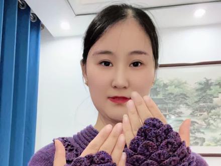 松果手套教程第一集#编织教程 #手工编织零基础教学 #玩毛线