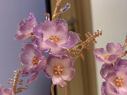 快来一起做手工发簪呀! #热缩片 #汉服 #发簪 #发簪教程