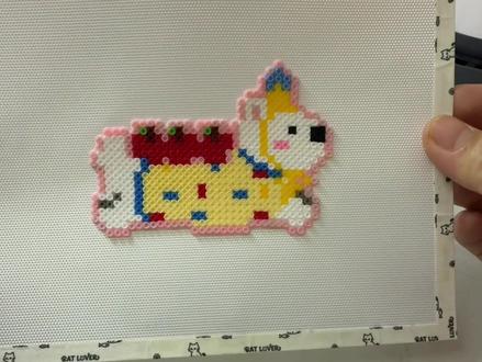 线条小狗#拼豆 #拼豆图纸 #拼豆教程 #手工