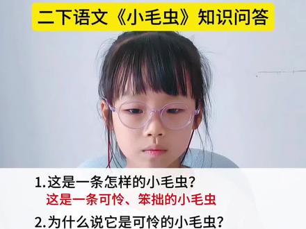 二年级语文下册 #二年级语文下册 《小毛虫》知识点总结#知识点总结 #小学语文