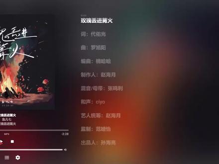 #Emby 刮削歌词 玫瑰丢进篝火