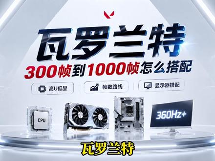 瓦罗兰特300帧到千帧搭配方案 #diy电脑 #电脑配置 #瓦罗兰特 #diy装机