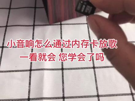 小音响怎么插内存卡#唱歌#抖音小助手 @抖音小助手