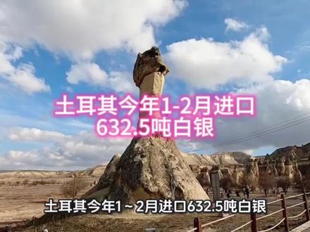 土耳其今年1-2月进口632.5吨白银#白银 #黄金 #水贝 #土耳其