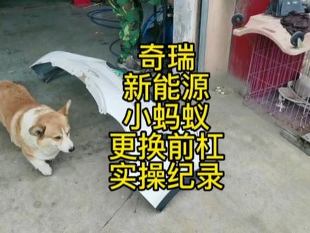 奇瑞新能源微型电动车小蚂蚁更换前保险杠,全程实录 #汽车维修 #奇瑞小蚂蚁 #奇瑞新能源 #小蚂蚁eq1 #更换保险杠 #奇瑞qq冰淇淋