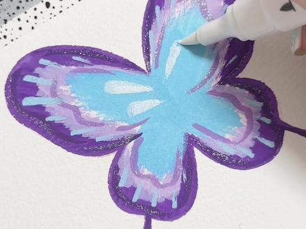 小马蝴蝶2.0又来喽~💦🤤#手工 #涂鸦