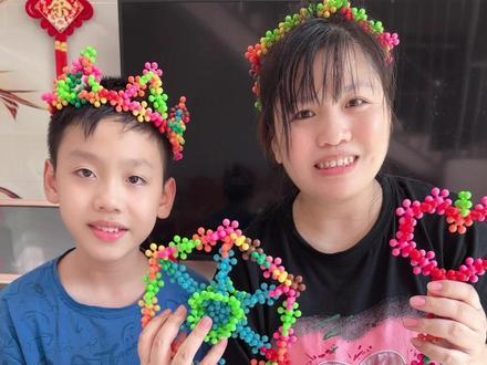 这些梅花积木真好玩! #儿童玩具 #益智积木 #动手动脑