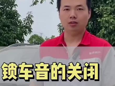取消汽车或开启锁车声音