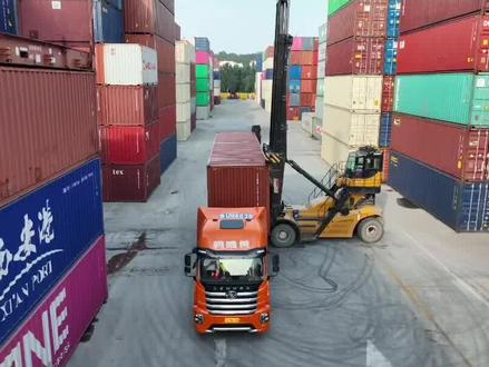 青岛港提空箱沉浸式全过程#青岛前湾港#集卡司机 #集装箱运输