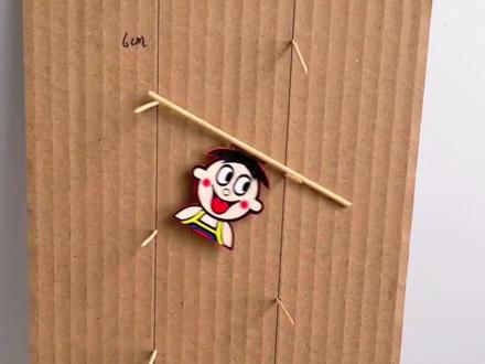 #手工 #一起做手工 跟我做好玩有趣的楼梯小人