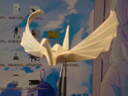 超好看的飞翼纸鹤教程 快@ 你的朋友们来和你一起学吧#折纸 #手工 #千纸鹤#人间观察计划