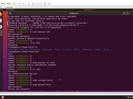 ubuntu系统中的root账户