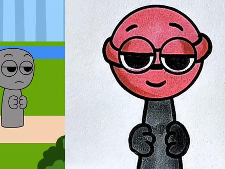 帮助同伴妹妹的节奏盒子棒棒糖。 #简笔画