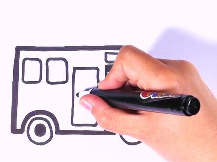 走到哪里都是家的房车#简笔画 #画画