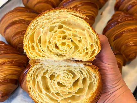 耗时两天完成保姆级质感可颂教程#烘焙#可颂#牛角#教程#面包学习