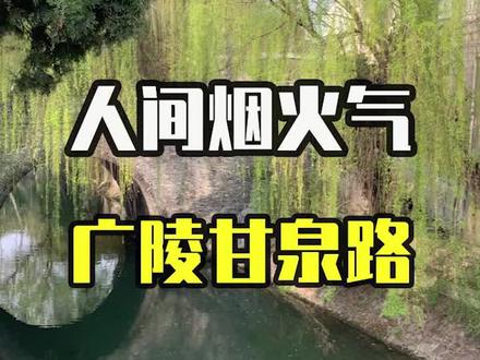 #扬州推荐 来扬州不来甘泉路,相当于白来!🍃🍃🍃#烟花三月下扬州 @抖音小助手