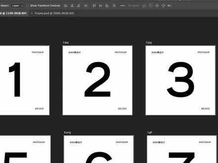 如何用Photoshop一键导出1000张jpg?#ui设计 #视觉设计 #教程
