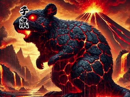 当十二生肖化身熔岩巨兽#十二生肖 #ai绘画 #动物