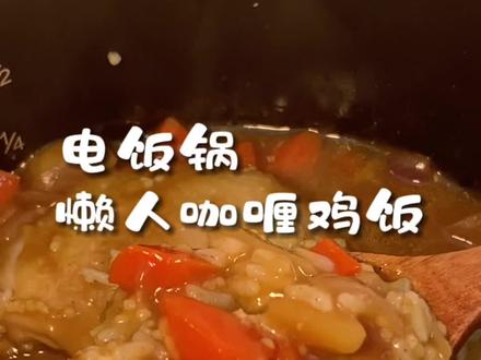 第11集|挑战100道懒人电饭锅美食之咖喱鸡米饭!做法简单,只要一个电饭锅就可以搞定,关键是味道特别浓郁!#跟着抖音学做菜 #咖喱鸡肉饭 #电饭锅美食 #美食教程