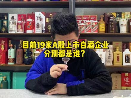目前19家A股上市白酒企业,分别都是谁? #酒知识 #上市酒企 #白酒品评