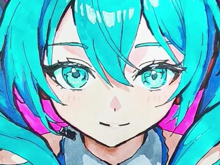 今天画初音未来
#抖音同人图鉴 #跟着抖音学画画 #手绘 #初音未来 #酒精马克笔
