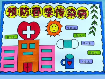 预防春季传染病手抄报,用尺子画最简单又好看的手抄报#预防春季传染病手抄报 #预防传染病手抄报 #手抄报 #手抄报线稿