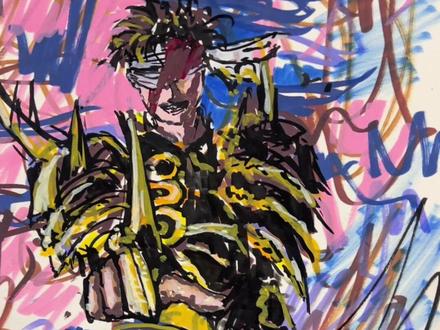 孩子随便画几笔,让我改成一幅画 你认识吗?怎么还有长成这样的皇帝#终末的女武神第三季 #画画 #艺泽美术 #跟着抖音学绘画 #秦始皇