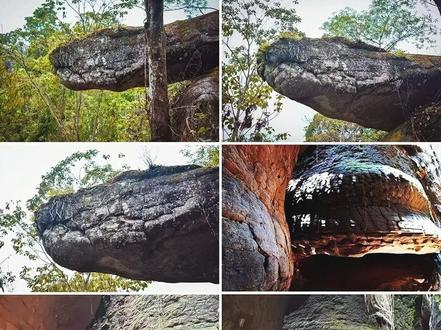 万米巨蛇化石,地质巧合还是史前遗迹? 娜迦洞,从类似蛇头的岩石构造,到盘旋扭动的“蛇身”,还有这些岩石表面布满了排列整齐、大小均匀的“鳞片”。自它发现以来,就充斥着两种极端观点:科学派认为这明显就是风化,别大惊小怪。猎奇派则认为这是史前巨兽泰坦巨蟒的化石。#未解之谜 #奇闻趣事 #世界历史 #地质 #神秘