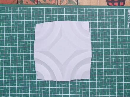 手工折纸【半立体构成】——不切多折1【画线部分】建筑初步课程
