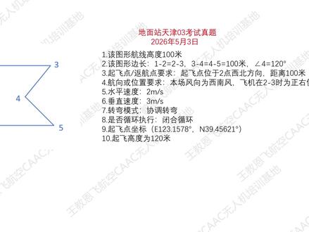 地面站天津03新的马蹄#地面站 #地面站考试 #地面站的惊喜与浪漫 #地面站考试作图技巧 #王教恩飞航空caac无人机培训基地