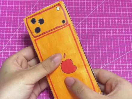 快来和我做这个苹果手机捏捏吧#手工diy #可颂 #捏捏乐